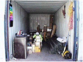Typical storage container without shelving